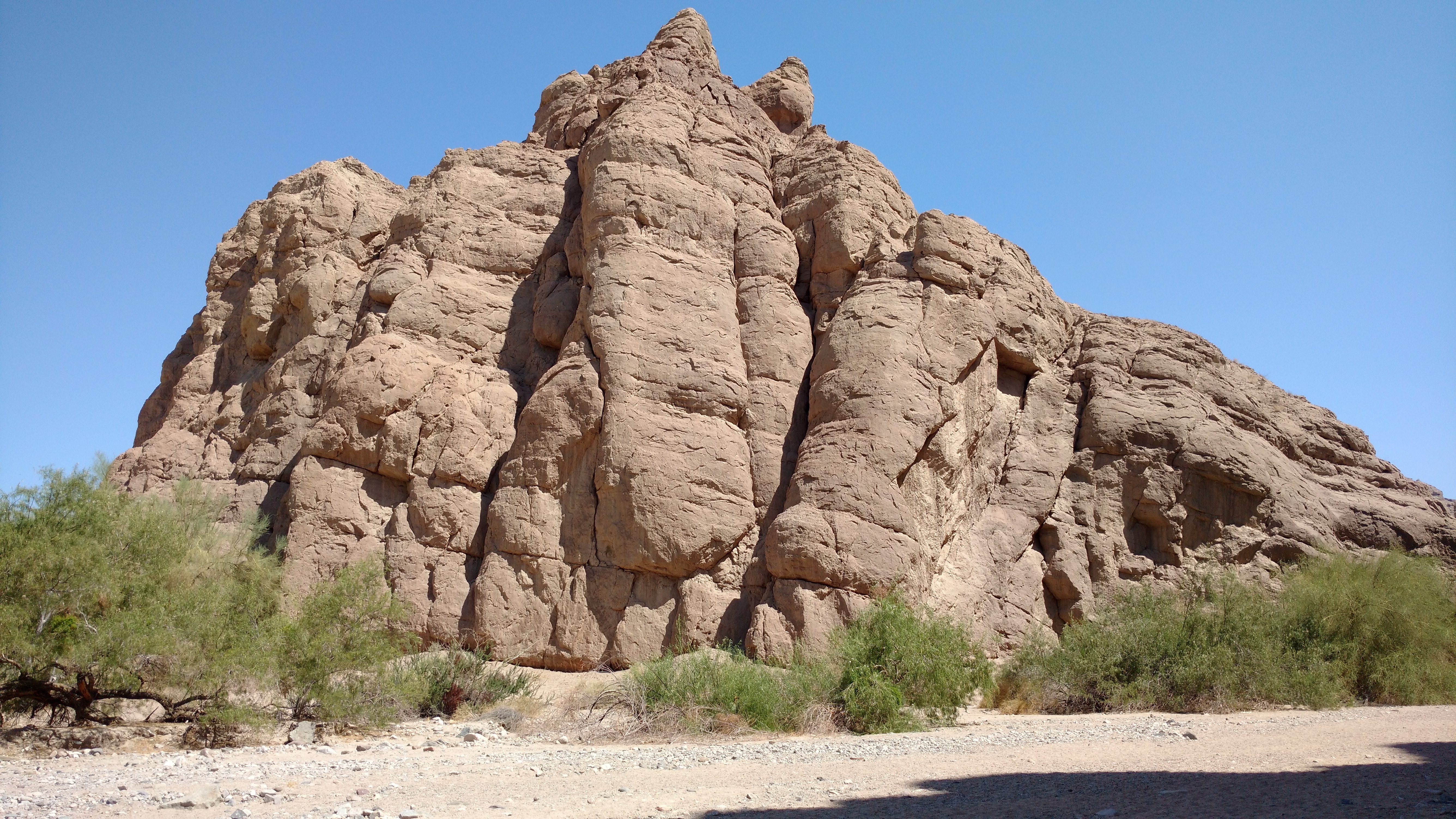 Mountain of rock desert in california
