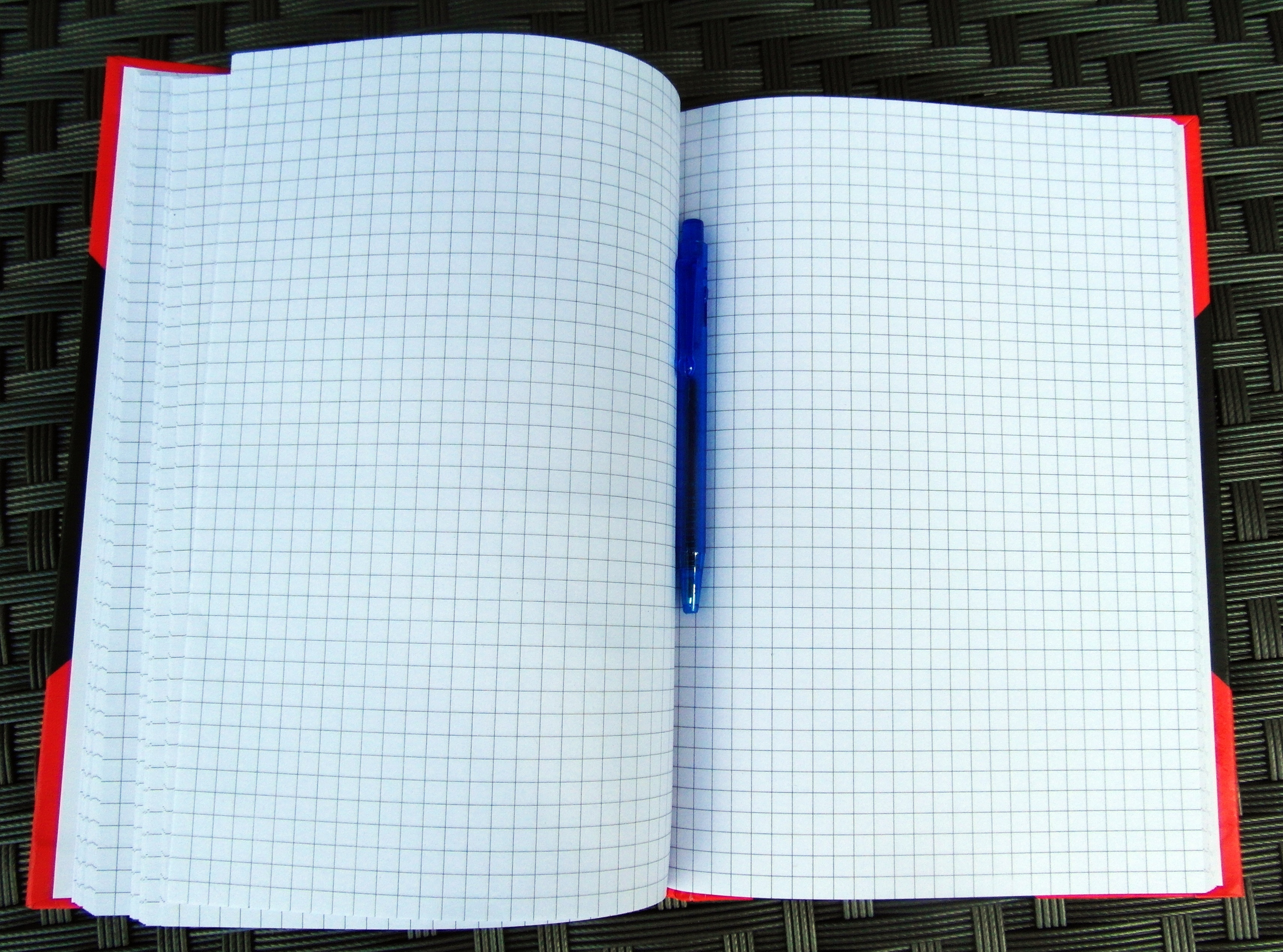 Notebook notes open